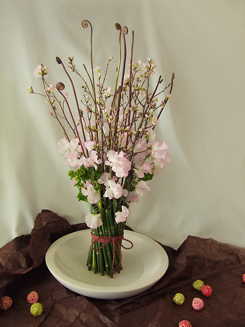 桜を使ったシンプルなパラレル花束 はなどんやマガジン
