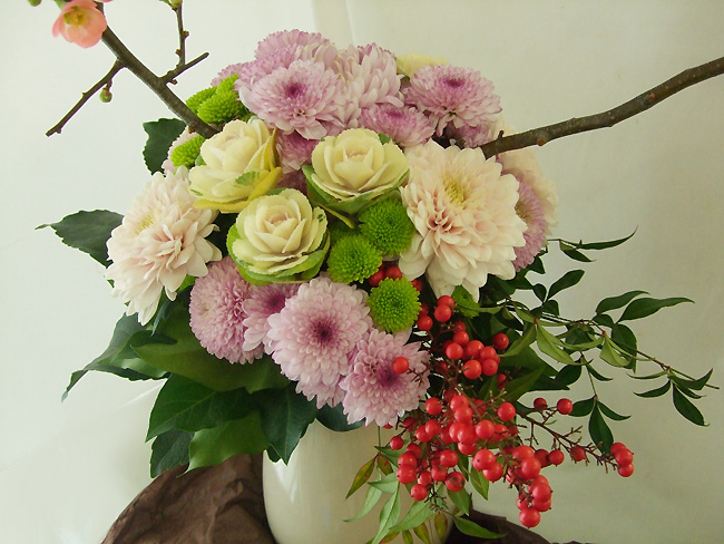 マムを使った和の花束 - はなどんやマガジン