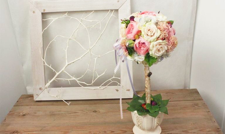 白樺枝のロマンチックトピアリーの作り方～クリスマスや結婚式に～ | はなどんやマガジン