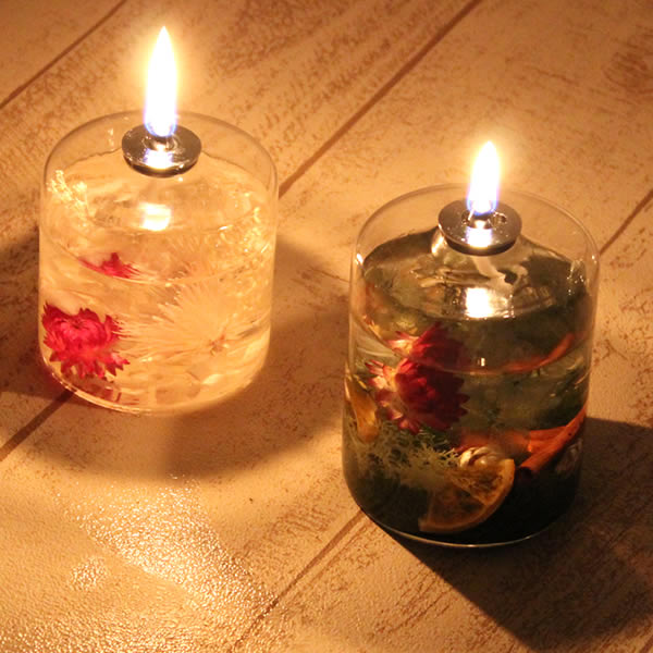 ハーバリウムランプの作り方～炎の灯りに揺らめく花々を楽しむ | は 