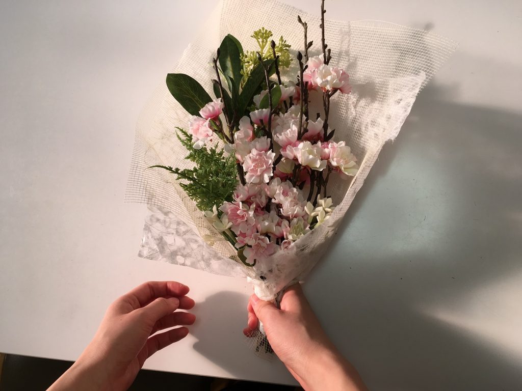 動画】造花キットで楽しむ3WAY☆桜のスワッグ・ハンギング・リースの 