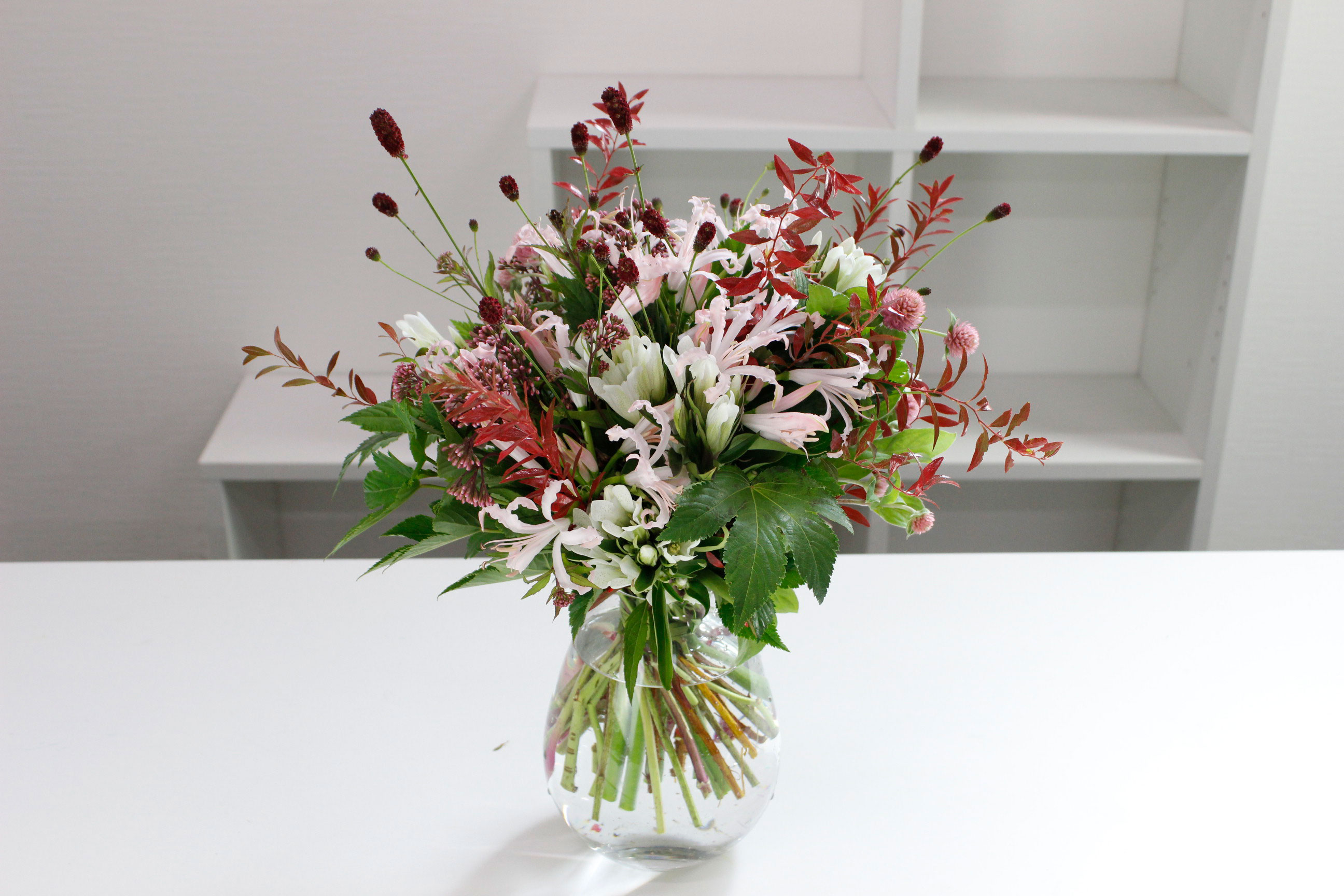 秋の草花を楽しむ花束』の作り方～うきうき花レシピ～ - はなどんや