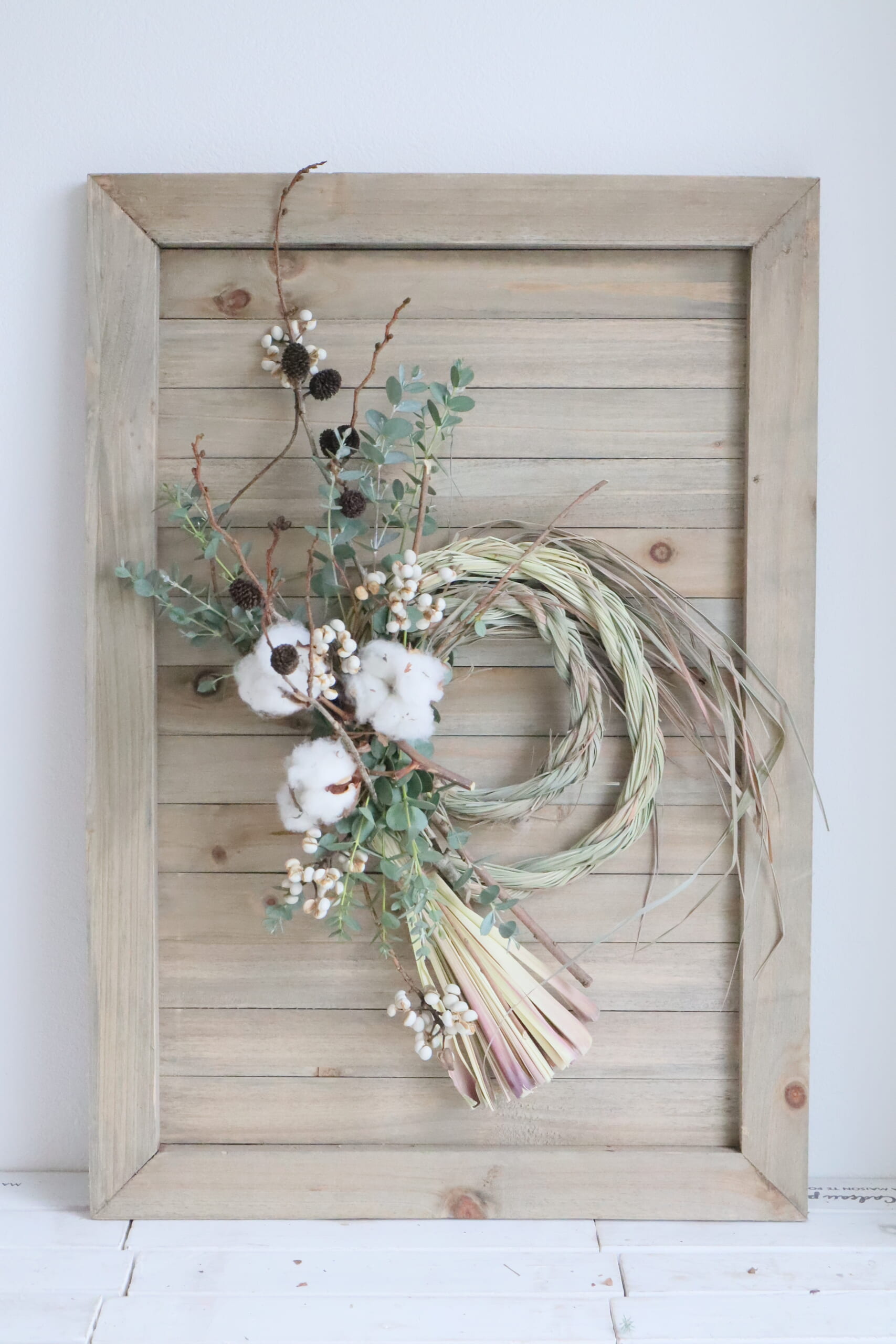 レモングラスのしめ縄アレンジ』の作り方 ～うきうき花レシピ - はなど